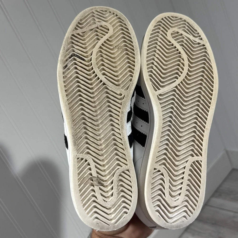Adidas Superstar‎ Shoes Youth Size 5.5 White W/ Black Stripes Shell Toe 789002